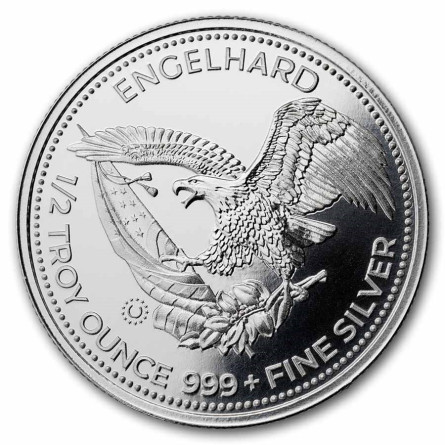 Срібна медаль Engelhard Prospector 2026, 1/2 унції, аверс