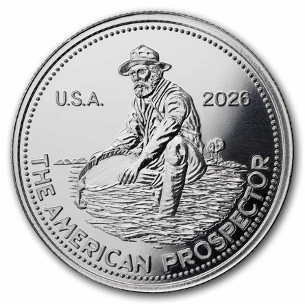 Engelhard Prospector 2026 Silver Medal, 1/2 ounce, obverse