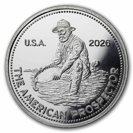 Srebrny Medal Engelhard Prospector, 1 uncja - awers