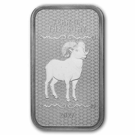 Srebrna Sztabka  Year of the Goat 2027, 1 uncja  rewers