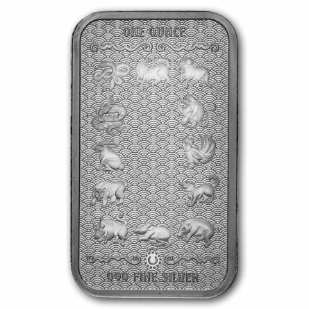 Srebrna Sztabka  Year of the Goat 2027, 1 uncja  rewers