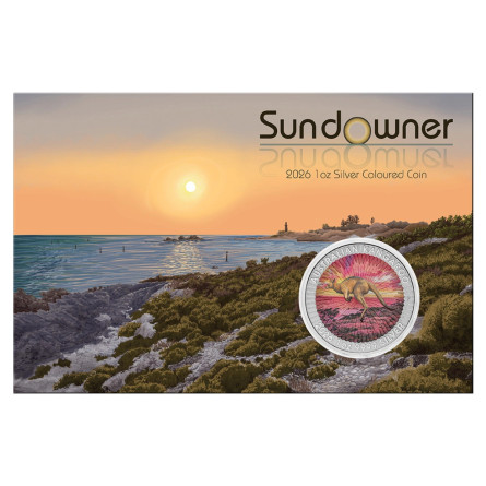 2026 Australian Kangaroo Sundowner Edition Silver Coin, 1 ounce - obverse 1 2026 Australian Kangaroo Sundowner Edition Silver Coin, 1 ounce - obverse 1
