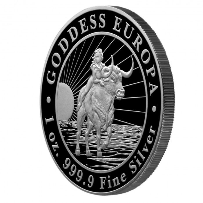 Goddess Europa 2022, 1 унція - rev_edge Goddess Europa 2022, 1 унція - rev_edge