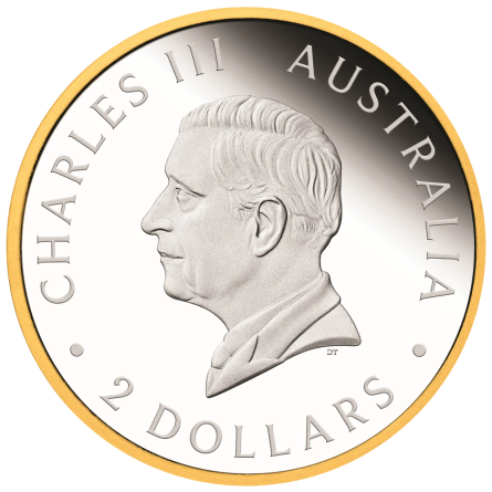 Srebrna Moneta Australian Wedge-Tailed Eagle Proof Gilded 2026 - coin front