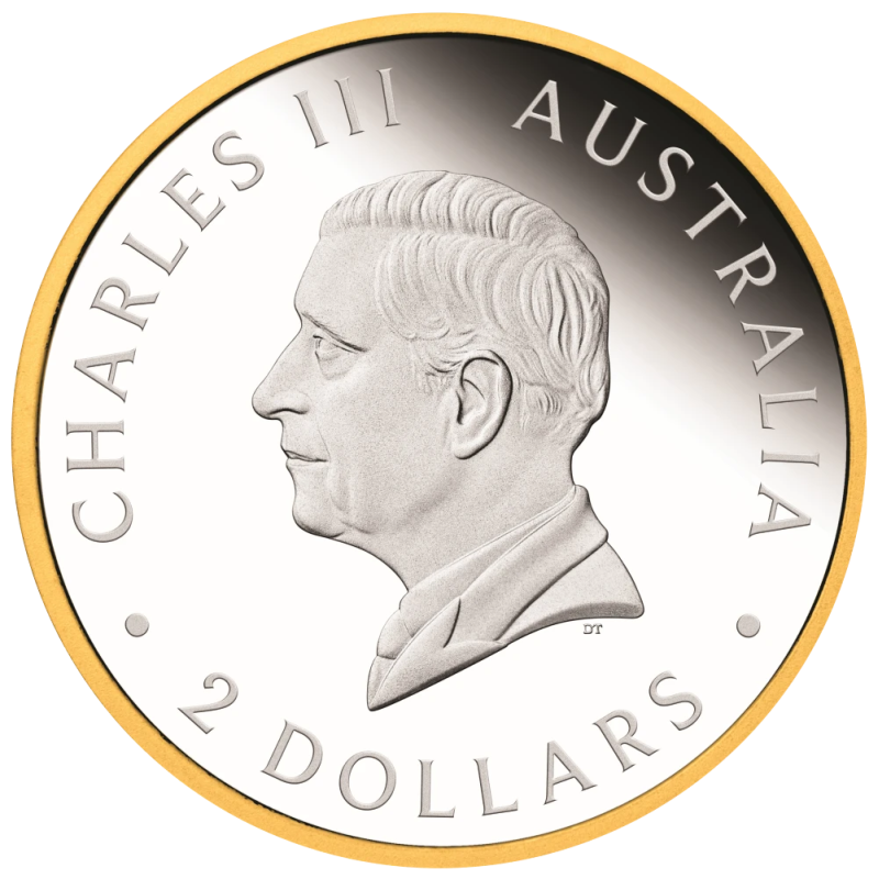 Srebrna Moneta Australian Wedge-Tailed Eagle Proof Gilded 2026 - coin back