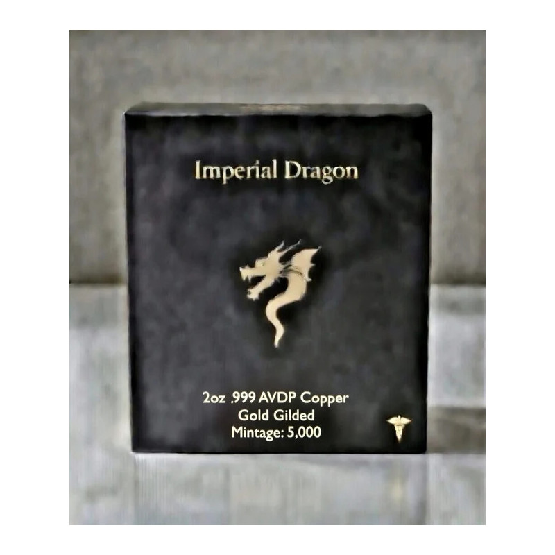 Kupfer-Numismatikmünze „Imperial Dragon – Ninja Star“, 2 Unzen, Rückseite