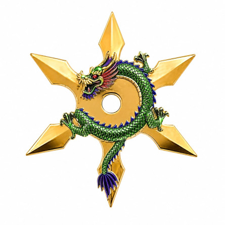 Imperial Dragon - Ninja Star Copper Numismatic Coin, 2 ounces