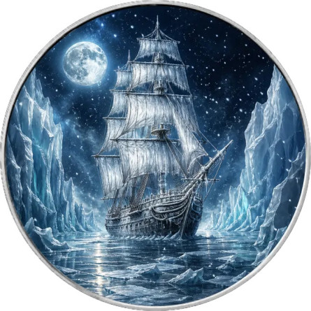 Srebrna Moneta Masters of The Seas: Arctic Majesty 2026, 1 uncja front