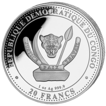 Prehistoric Life: Plateosaurus 2026 Color Silver Coin, 1 ounce (obverse)