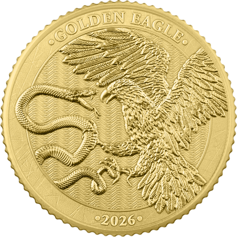 Złota Moneta Malta Golden Eagle 2026, 1/10 uncji - coin front Złota Moneta Malta Golden Eagle 2026, 1/10 uncji - coin front