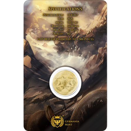 Złota Moneta Malta Golden Eagle 2026, 1/10 uncji - card back Złota Moneta Malta Golden Eagle 2026, 1/10 uncji - card back