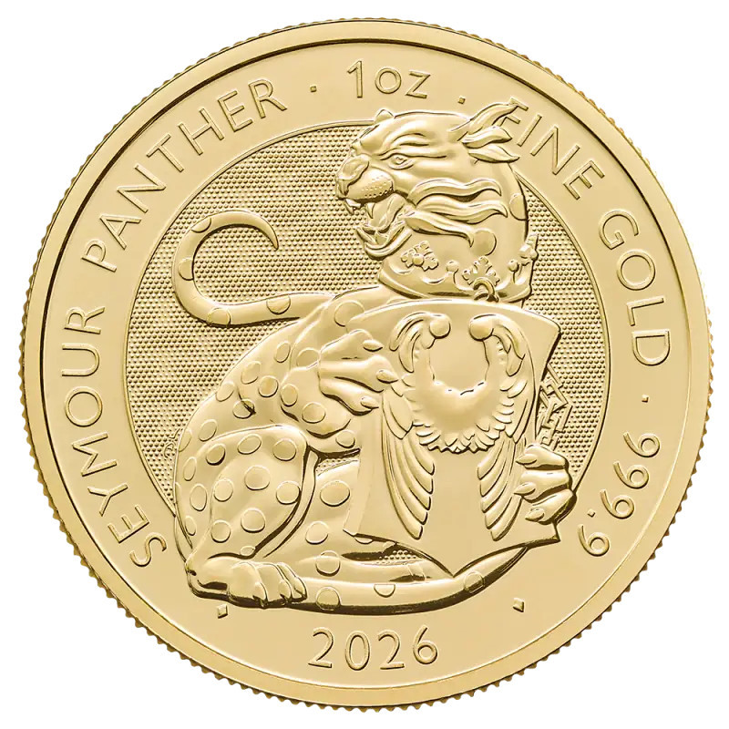 Goldmünze „Tudor Beasts – Seymour Panther“ 2026, 1 Unze