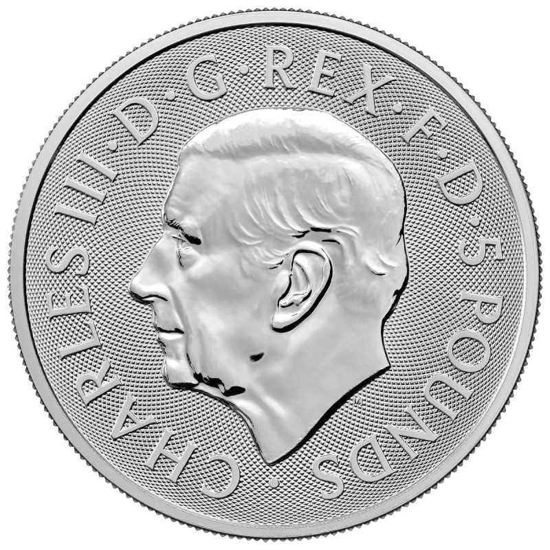 The Royal Tudor Beasts: Seymour Panther 2026 Silver Coin, 2 ounces - obverse The Royal Tudor Beasts: Seymour Panther 2026 Silver Coin, 2 ounces - obverse