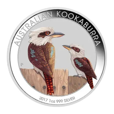 Silbermünze „Australian Kookaburra“ 2027 WMF, 1 Unze – Rückseite