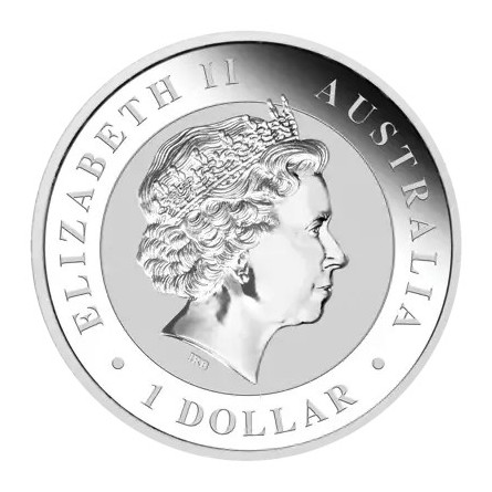 2027 WMF Australian Kookaburra Silver Coin, 1 ounce - obverse 2027 WMF Australian Kookaburra Silver Coin, 1 ounce - obverse