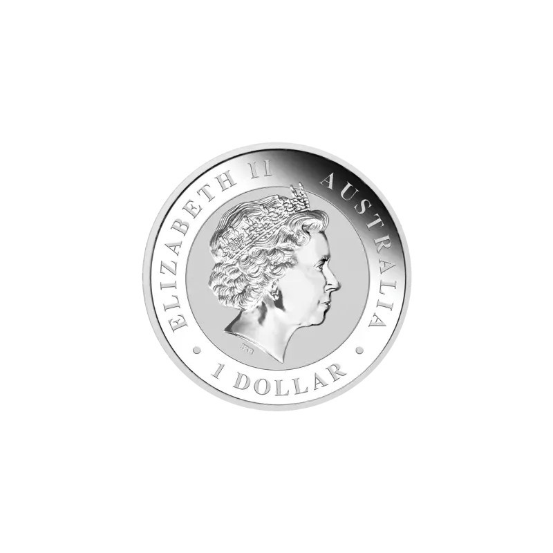 Srebrna Moneta Australian Kookaburra 2027 WMF, 1 uncja - awers