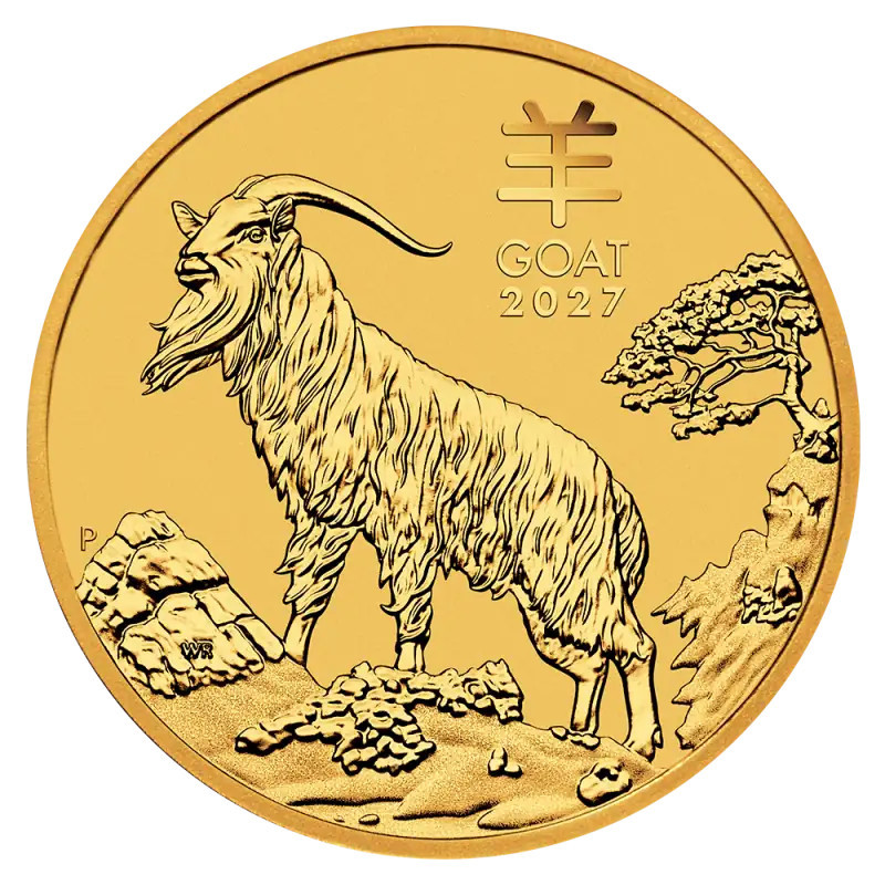 Lunar III Gold Coin: Year of the Goat 2027, 1/20 ounce