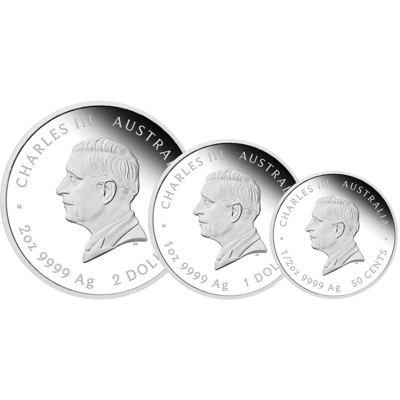 Zestaw Srebrnych Monet Lunar III Rok Kozy 2027 Proof, 3,5 uncji - awers Zestaw Srebrnych Monet Lunar III Rok Kozy 2027 Proof, 3,5 uncji - awers
