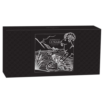 Zestaw Srebrnych Monet Lunar III Rok Kozy 2027 Proof, 3,5 uncji - box 2 Zestaw Srebrnych Monet Lunar III Rok Kozy 2027 Proof, 3,5 uncji - box 2