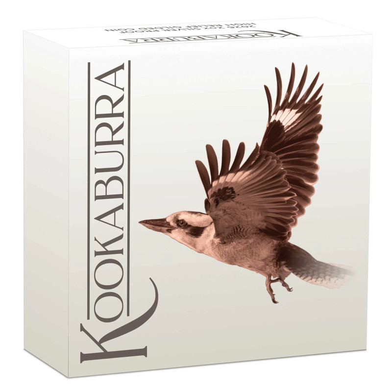 Srebrna Moneta Australian Kookaburra 2026 Proof High Relief, 2 uncje - box 2