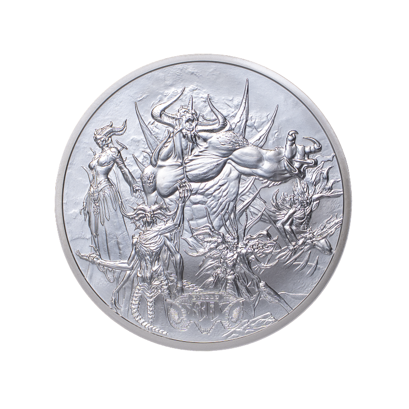 Srebrny Medal Diablo 30th Anniversary  2026 BU, 1 uncja