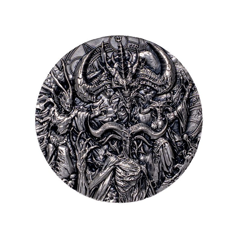 Diablo 30th Anniversary Silver Medal 2026, Antiqued, 1 ounce - obverse Diablo 30th Anniversary Silver Medal 2026, Antiqued, 1 ounce - obverse