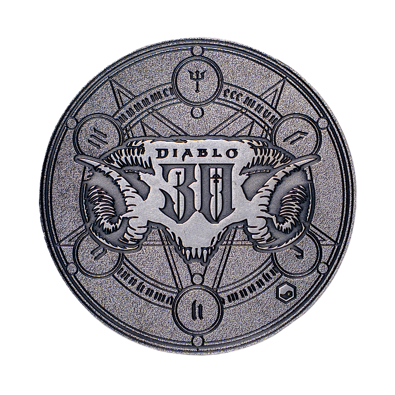 Srebrny Medal Diablo 30th Anniversary 2026 Antiqued, 1 uncja - back Srebrny Medal Diablo 30th Anniversary 2026 Antiqued, 1 uncja - back