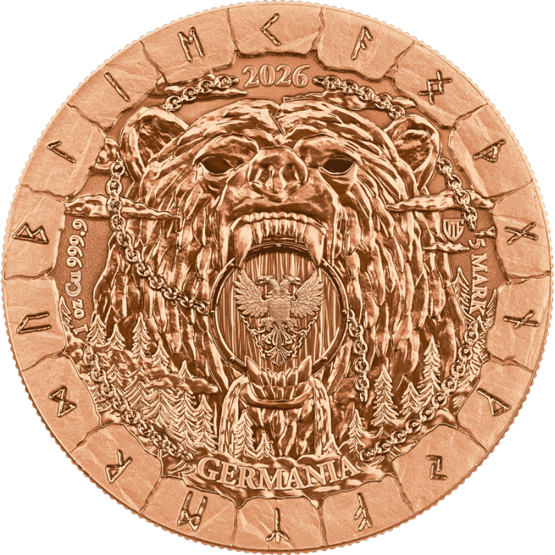 Bödvar Saga Copper Coin: Loss 2026 BU, 1 ounce - 2 Bödvar Saga Copper Coin: Loss 2026 BU, 1 ounce - 2