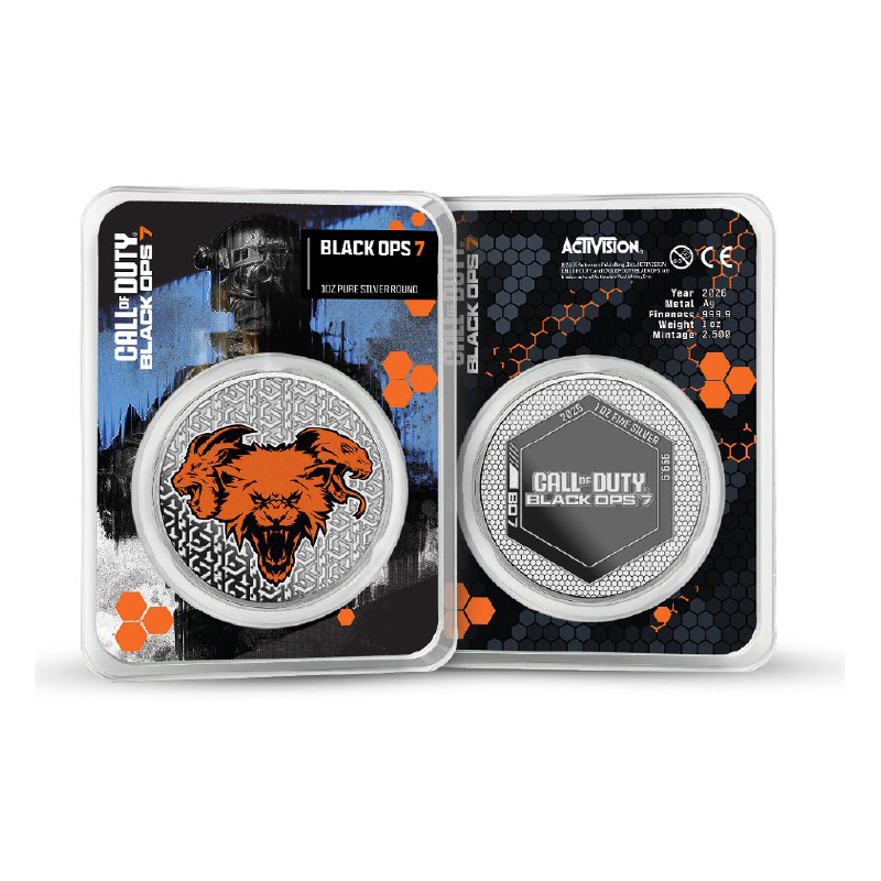 Call of Duty Black Ops 7 TEP Silver Medal, 1 ounce - 1 Call of Duty Black Ops 7 TEP Silver Medal, 1 ounce - 1