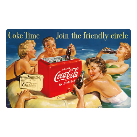 Gold Bar in a Coca-Cola Vintage Bag card, 1/1000 ounce - card front