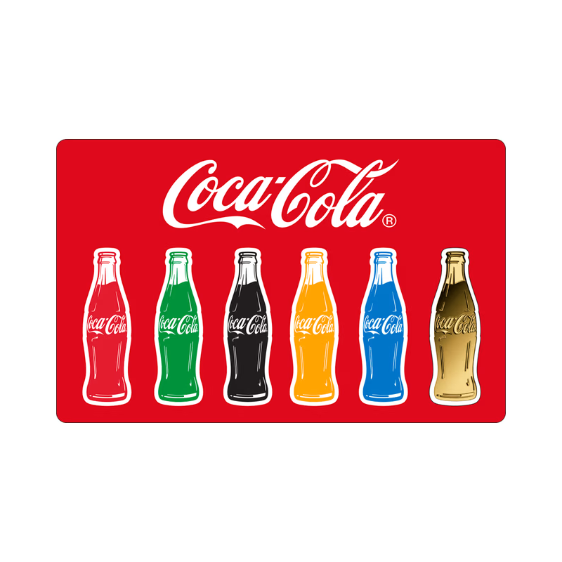 Złota Sztabka w karcie Coca-Cola Butelka, 1/1000 uncji - card front Złota Sztabka w karcie Coca-Cola Butelka, 1/1000 uncji - card front