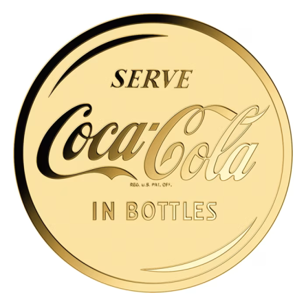 Золота монета у наборі Coca-Cola Refreshment, 1/1000 унції Золота монета у наборі Coca-Cola Refreshment, 1/1000 унції