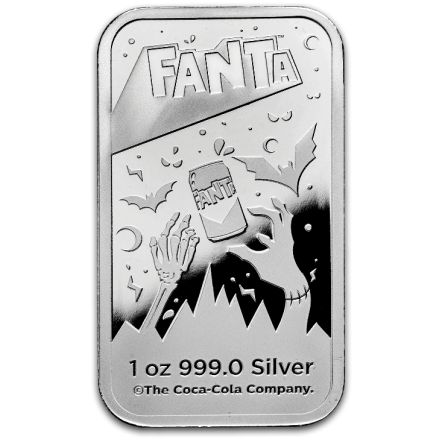 Fanta-Silberbarren – Halloween, 1 Unze – Rückseite 2