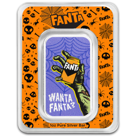 Fanta Silver Bar - Halloween, 1 ounce - front