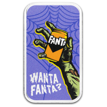 Fanta Silver Bar - Halloween, 1 ounce - Side 2