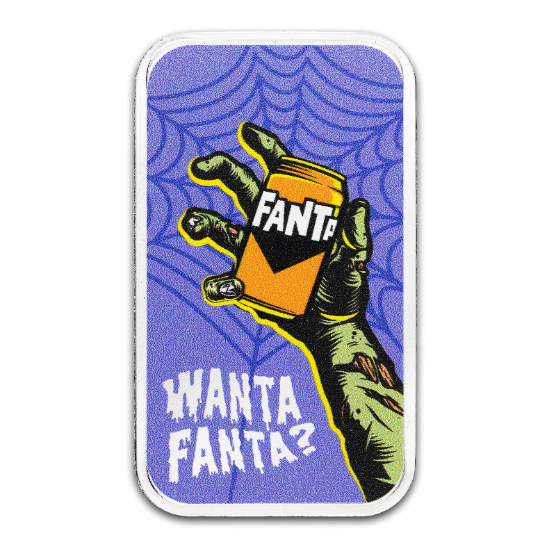 Fanta Silver Bar - Halloween, 1 ounce - Side 2