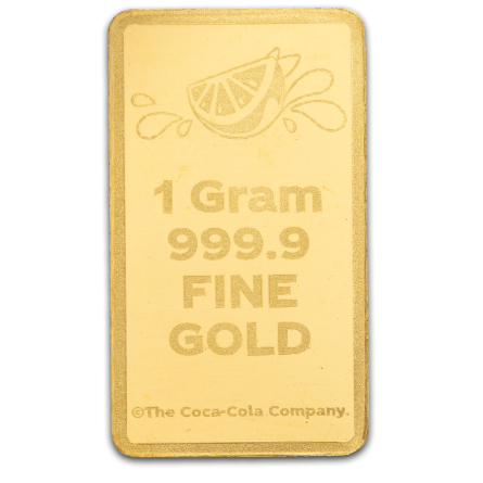 PAMP Fanta Goldbarren, 1 Gramm – Rückseite 2