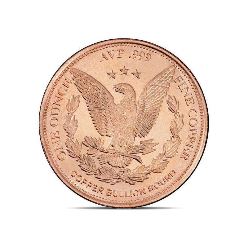 Miedziany Medal Normandy Invasion, 1 uncja - back Miedziany Medal Normandy Invasion, 1 uncja - back