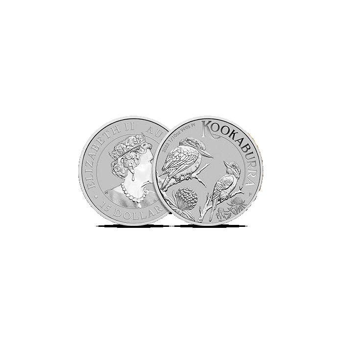 2023 Australian Kookaburra Platinum Coin, 1/10 ounce - reverse/obverse