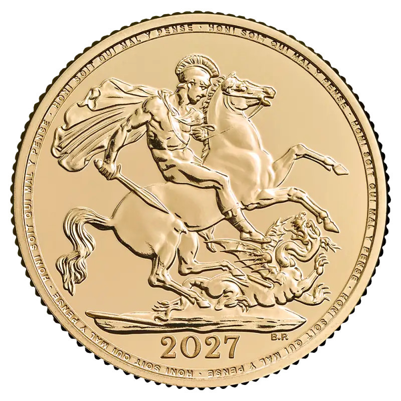 Goldmünze „Souverän Karl III.“ 2027 Goldmünze „Souverän Karl III.“ 2027