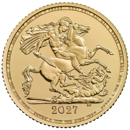 Goldmünze „Halber Souverän“ Karl III. 2027