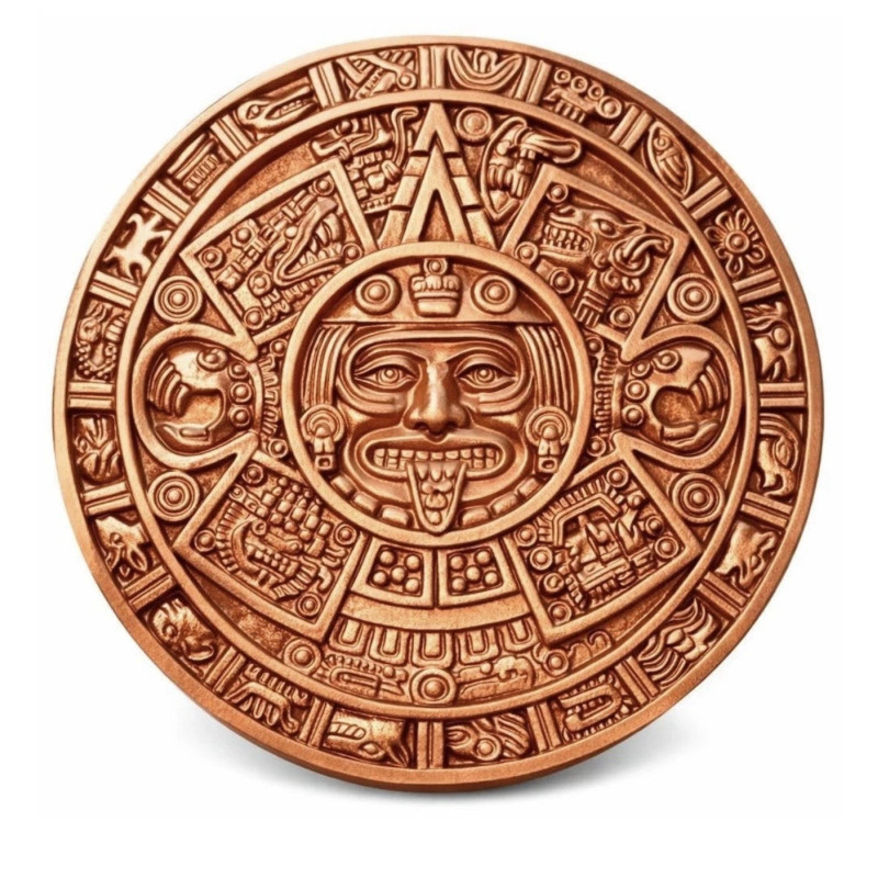 Kupfermedaille „Angel of Mexico“, 1000 Gramm – Münzrückseite Kupfermedaille „Angel of Mexico“, 1000 Gramm – Münzrückseite