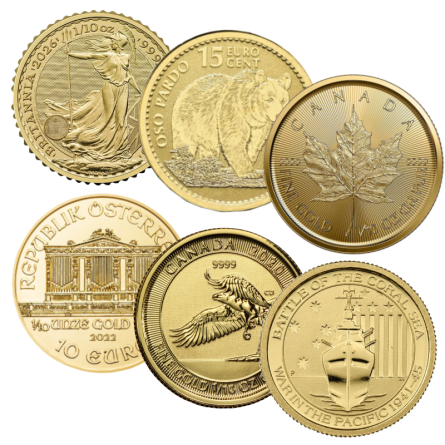 Gold Investment Coin - Random, 1/10 ounce