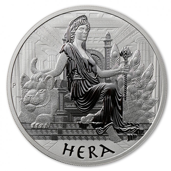 Hera 2022 Silber BU, 1oz Rückseite