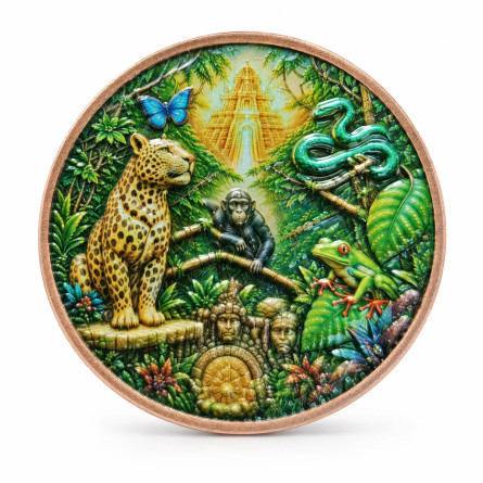 Miedziany Medal The Emerald Temple 2026, 1 uncja - awers