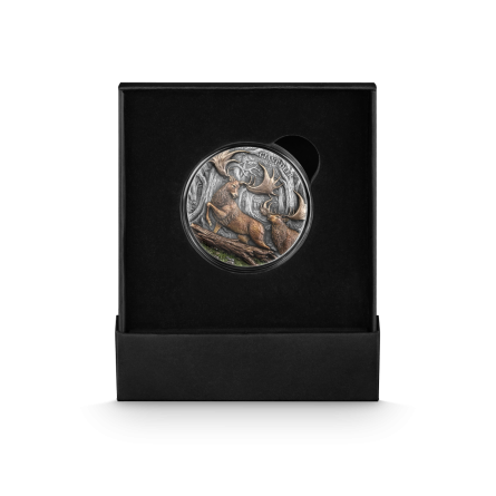 Germania Mint Megafauna Silver Coin: Giant Deer 2026 UHR, 2 ounces Germania Mint Megafauna Silver Coin: Giant Deer 2026 UHR, 2 ounces