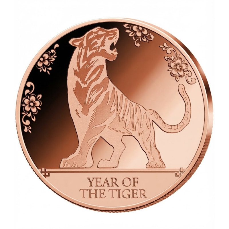 Miedziany Medal Year of the Tiger, 1 uncja