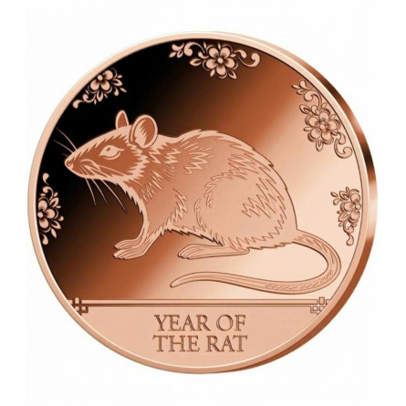 Kupfermedaille „Year of the Rat“, 1 Unze – Vorderseite
