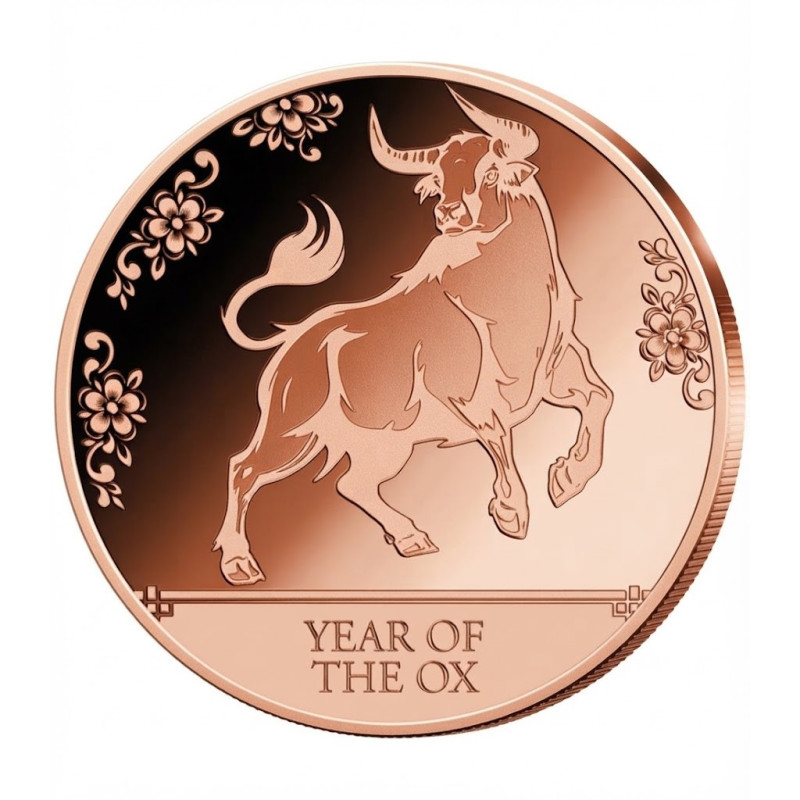 1-ounce Copper "Year of the Ox" Medal - Obverse 1-ounce Copper "Year of the Ox" Medal - Obverse