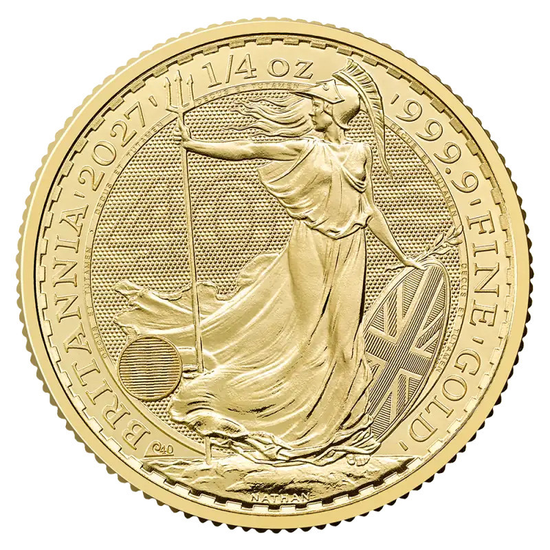 Britannia-Goldmünze 2027, 1/4 Unze